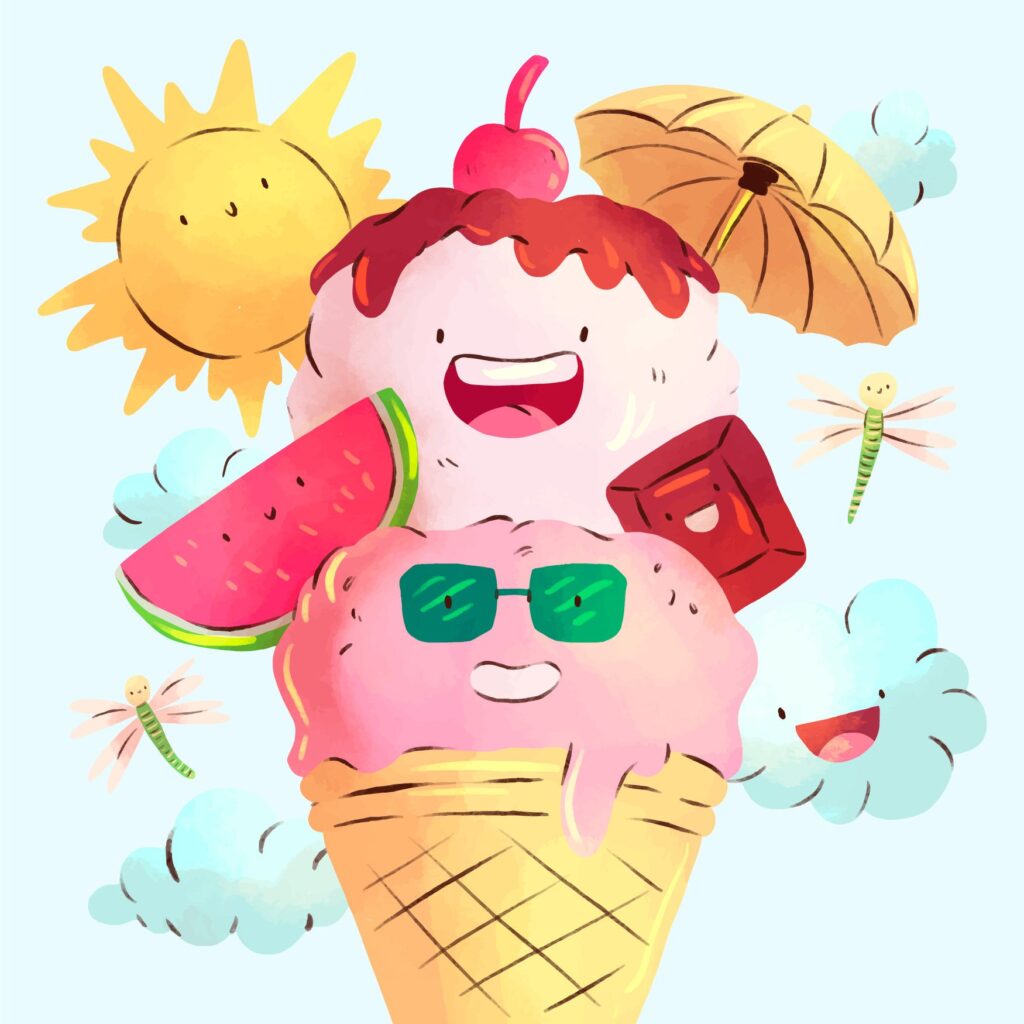Summer Ice Cream Captions